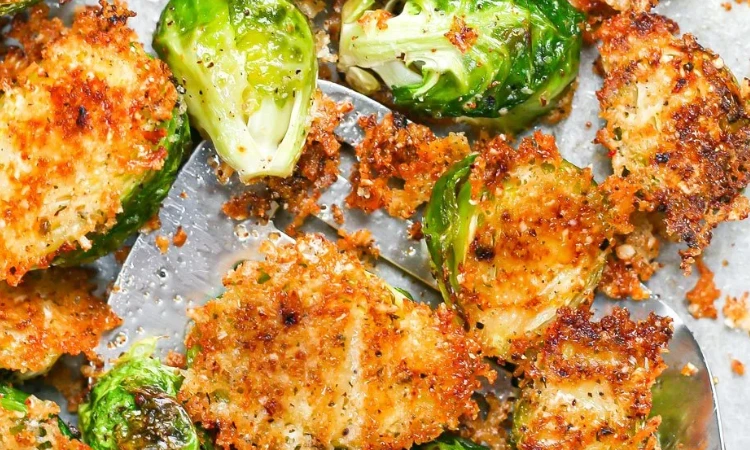 Crispy Parmesan Roasted Brussels Sprouts