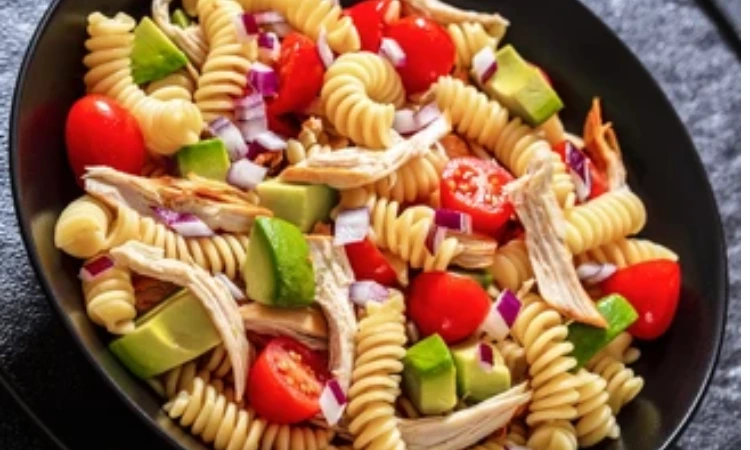 Chicken and pasta salad