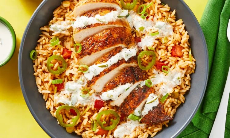 Spicy Chicken and Cauliflower Rice