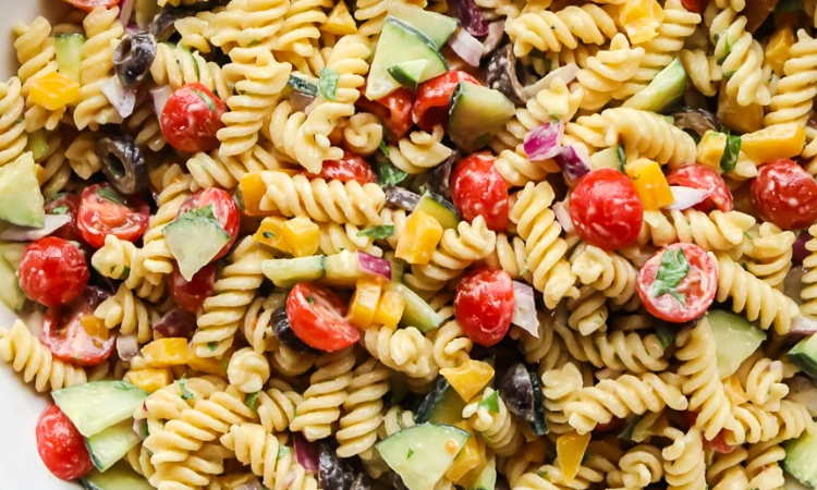 Hummus Pasta Salad
