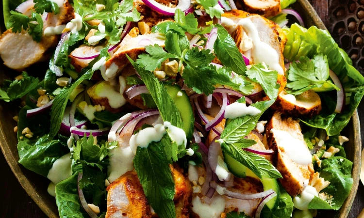 Grilled Tandoori Chicken Salad