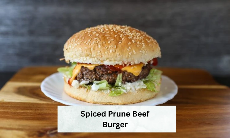 Spiced Prune Beef Burger