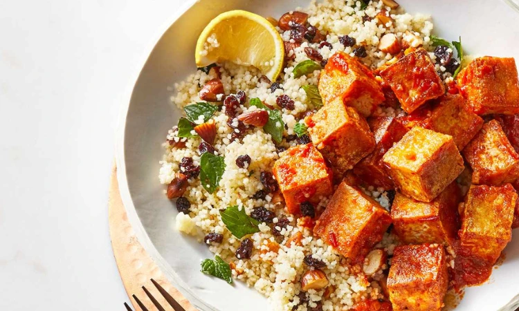 Couscous and tofu