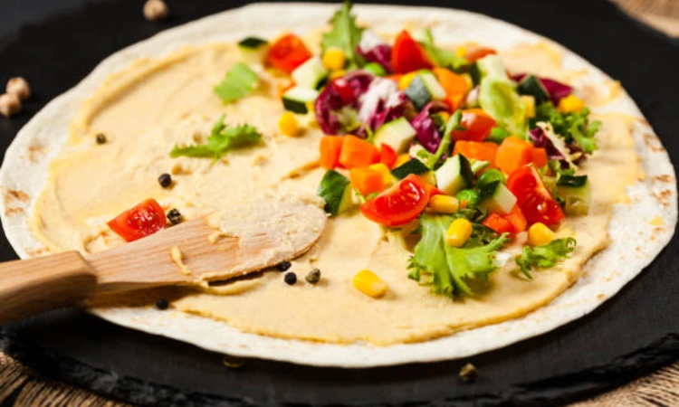 Hummus Veggie Wrap