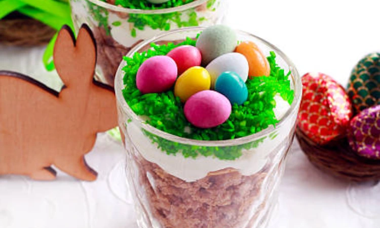 Greek Yogurt Cheesecake Easter Jars