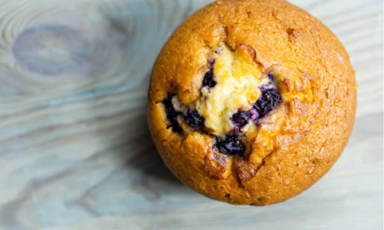 Banana-Blueberry Protein Muffins