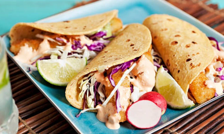 Fish Taco Bowls with Green Cabbage Slaw