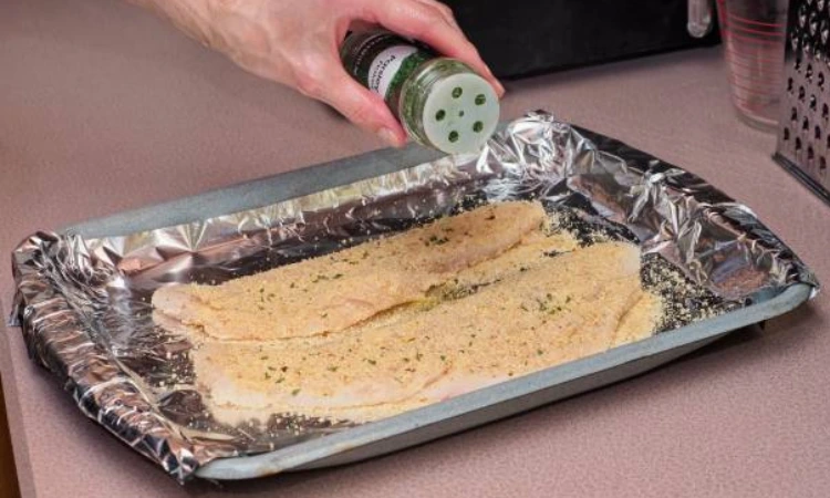 Baked fish with herbs