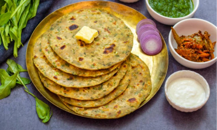 Palak paneer paratha