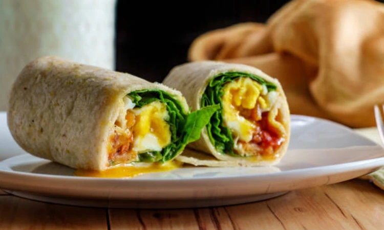 Egg and Vegetable Wrap